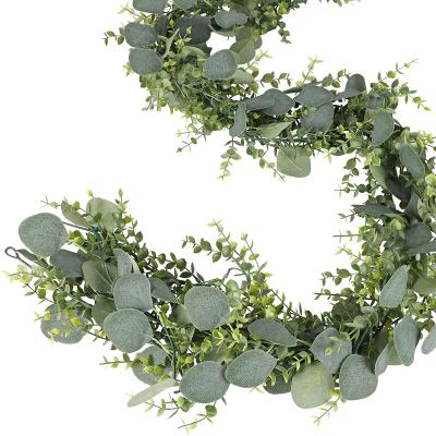 China Wholesale Hot Sale Home Artificial Eucalyptus Amazon New Arrival Decoration Garland Plastic Gypsophila Greenery Wedding Vine Hanging Decoration for sale