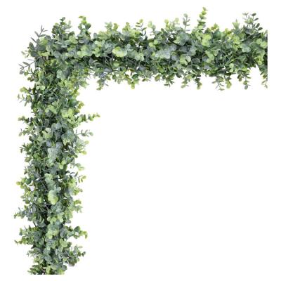 China HOT Home Decoration Eucalyptus 6 Feet Garland Leaves Hanging Eucalyptus Vines Christmas Wedding Backdrop Artificial Plant for sale