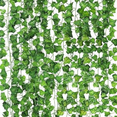 China The artificial artificial desk hanging from Ivy Garland Potager Ivy Leaf Plants Vine Home De Decoration De Green Hot at the sale house marry the decor for sale