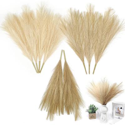 China Home Decoration Artificial Pampas Grass, White Pampas Grass For Vase Flower Arrangement Wedding Kitchen Home Decor for sale