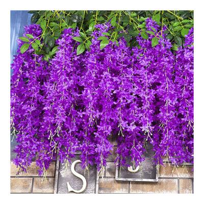 China Home Decoration Wisteria Silk Flowers Hanging Vine Flores Artificial Wisteria For Wedding Bouquet Home Decor for sale