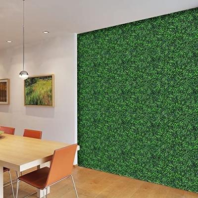 China Minimalist Hot Selling Artificial Grass Wall Design Boxwood Hedge Panel Faux Green Wall Plants Backyard Wholesale Decor for sale