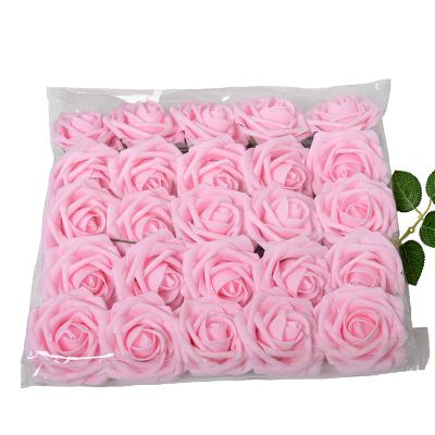 China Home Decorative Artificial Foam Roses Wedding Decorative Foam Roses Home DIY Flower Stem Faux Foam Roses Real Looking Flowers for sale