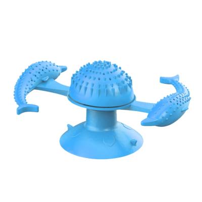 China Viable Cat Toys Cat Scratches Face And Spins Around Windmill Can Sink Interactive Funny Pet Toy Turntable Cat Toys for sale