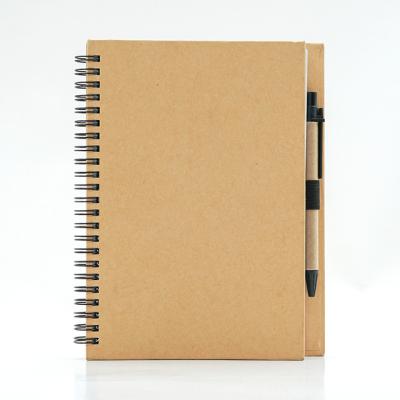 China factory price A5 printed notebook cheap paper eco-friednly notebook with pen for sale