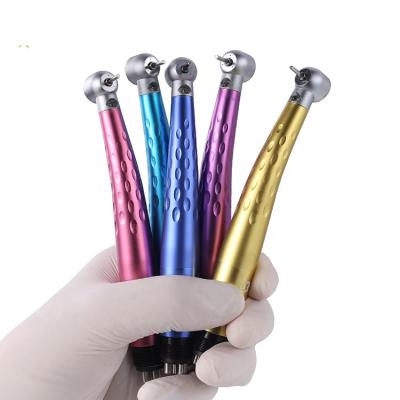 China Quality products acrylic colorful e-generator handpiece / dental turbine internal triple jet handpiece led 2 holes and 4 holes for sale