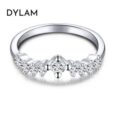 China FASHIONABLE Price Wedding Couples Rings Dylam Engagement Set Silver Diamond Engagement For Women Engagement Ring for sale