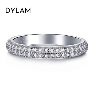 China Simple Design Diamond Engagement Ring Wedding Ring Lead Free Nickel Free 925 Women's Silver Customize Engagement Ring for sale