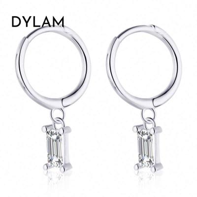 China Dylam Fashion Women Kids Accessories Simple Love Gifts Tasty CZ 5A Jewelry Drop Earrings s925 Lead Free Nickel Free Love Gifts for sale