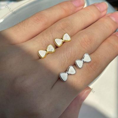 China Wholesale FASHIONABLE Price Shell Bowknot Baby Stud 925 Best Sterling Silver Children's Dylam Stud Earrings For Girls for sale