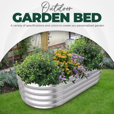 China Gegalvaniseerde verhoogde tuinbedden buiten 6×3×1 ft Planter verhoogde bedden voor tuinieren, groenten, bloemen Te koop