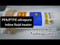 Ultrapure Fluorolymer Inline Chemical Heater PFA/PTFE Fluid Heaters,Online Heaters