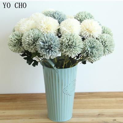 China YO CHO import china fabric artificial flower wall decoration eco-friendly laux wedding fabric flower artificial silk decorative flower for sale