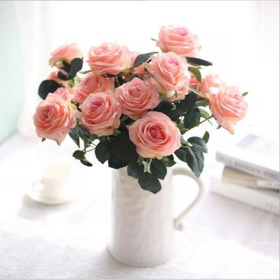 China Eco-friendly Decorations Peony Home Party Backdrop Fake Flower Bouquet Rose Decorative Artificial Big Flower for sale