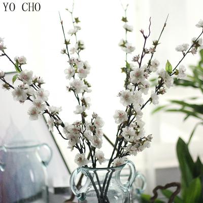 China Silk Cherry Blossom Artificial Cherry Blossom Decoration YO CHO Christmas Cherry Blossom Plum Decoration Eco-friendly Artificial Silk Cherry Blossom Decoration for sale