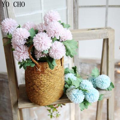 China Artificial Silk Dandelion Flower YO CHO Home Decoration Fake Dandelion Flower Wedding Table Centerpieces Eco-friendly Silk Dandelion Decorative Flower for sale