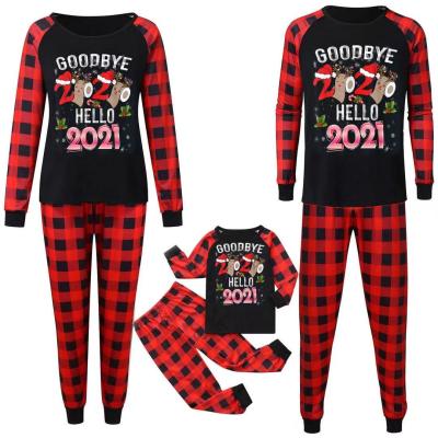 China 2021 Breathable New Designer Xmas Mommy And I Christmas Women Men Baby Kids Long Family Winter Two-Piece Matching Pajamas Sets for sale