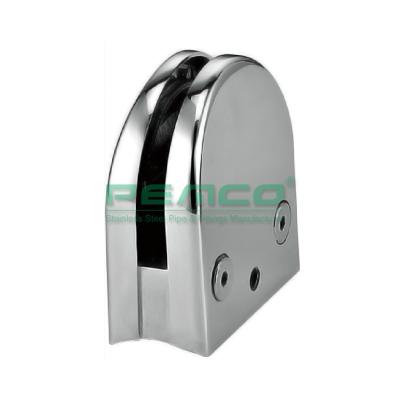 China Modern Balcony D Shape Zinc Alloy Stainless Steel Glass Clamp Bracket Or Balustrade Clip Bracket 8 10 12 Mm for sale