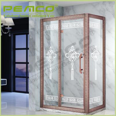 China Factory Price Frameless Direct Simple Style Sliding Bath Tempered Glass Portable Shower Screen for sale