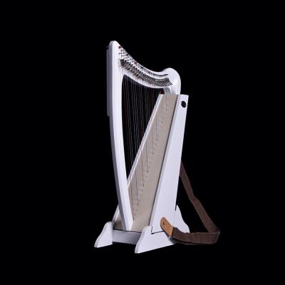 China Beginner North American Musical Instruments Simsonharps Maple 26-String White Harp for sale