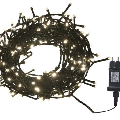 China PVC+Copper Wire+LED String Light Indoor Clear Black Choice Party LED Light Outdoor Waterproof Holiday Decorative Wedding Light String for sale