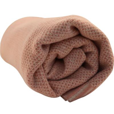 China Best Simple Wholesale Cozy Stylish Throw Blanket Customized Knitted Soft Acrylic Blankets for sale