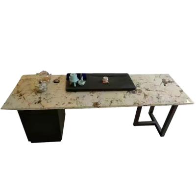 China Luxury and Modern Convertible Italian Style Marble Top Light Customization of Boss Designer Desk for sale