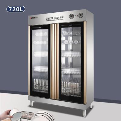 China Medium heat air circulation tabletop disinfection double door stainless steel disinfection cabinet for tableware disinfection cabinet for sale