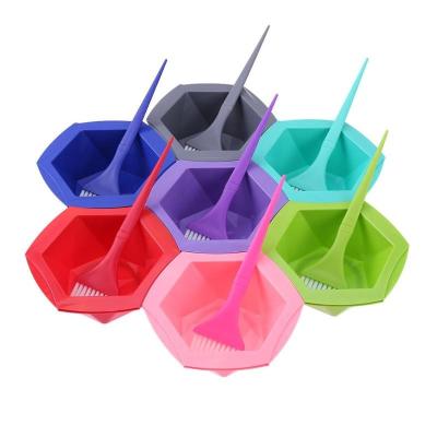 Chine La brosse de teinture capillaire et l'ensemble colorés de cuvette ont adapté le logo aux besoins du client pour l'usage de salon de coiffure/salon à vendre