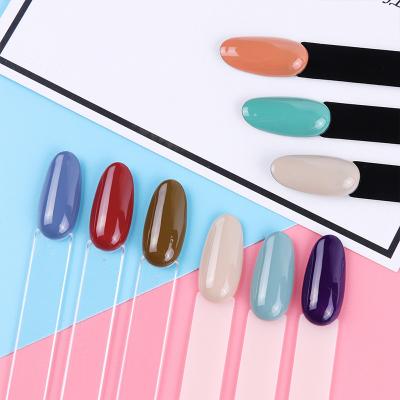 China Round Head Nail Care Tools Acrylic Fake Nail Customized Size For Display Nail Polish Chart for sale