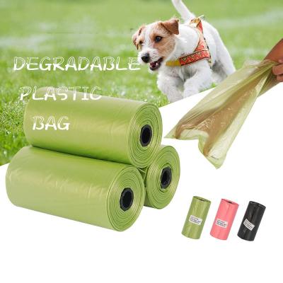 China Cutom Viable Color Dog Waste Bag Plastic Bag Roll Pet Viable Biodegradable Green Pink Black Pet Waste Bag For Dog Cat for sale