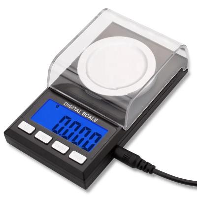 China Demonstration 0.001g LCD Digital Carat Teaching Scale Electronic Jewelry Measures Gold Lab Weight Milligram Medicinal Balance for sale