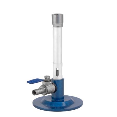 China Laboratory Clear Gas Portable Bunsen Burner With Faucet for sale