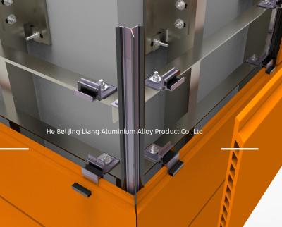 China Sistema de revestimento de painéis de pedra de fixação Bracket Custom Certificado ISO Alumínio 6063-T6 à venda