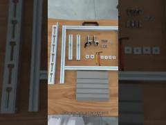 Easy Installation and adjustable system for 30mm terracotta panel