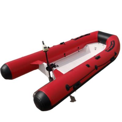 China New Listing Fiberglass Shock Resistant Anti Aging Rigid Inflatable Canoe 330 360 400 420 470 for sale