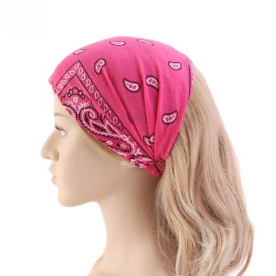 China Multifunctional Headband Amoeba Cotton Headband Street Accessories Factory Direct Sales Smart Casual Ladies Printed Headscarf Hat for sale