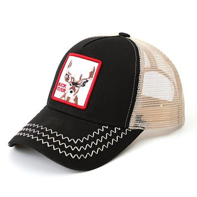 China High Quality 2021 Fashion Patch Customized Embroidery 3d Trucker Hat Street Decoration Cotton 5 Panel Bulk Mesh Snap Baseball Hat for sale