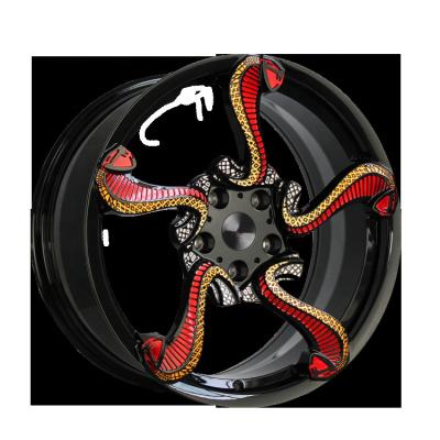 China Beautiful Customized Forged Alloy Wheel 20 Inch Polished Passenger Car Wheel Rim for sale