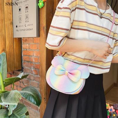 China Hot Selling Durable Fashion Kids Cartoons Style PVC Material Pink Kids Handbags for sale