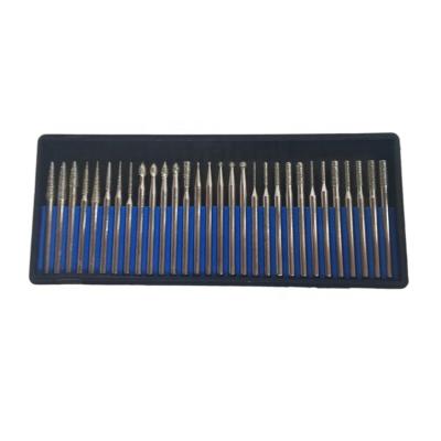 China Carbon Steel & Factory Direct Supplier Diamond Powder Plated Diamond Mounted Points Set For Grinding Stone And Wood With Low Price for sale