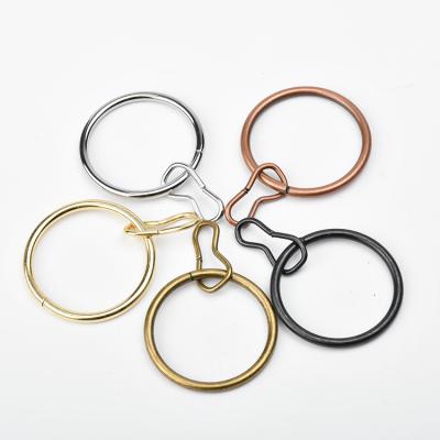 China 38mm Metal Curtain Hanger Curtain Ring Hook Clip Household Eco-friendly Brass Curtain Ring for sale