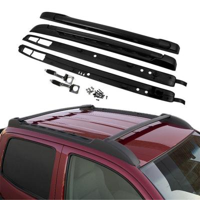 China 2005-2020 4x4 4wd Accessories Luggage Roof Rack High Quality Tacoma Aluminum Material Cross Roof Rail for sale