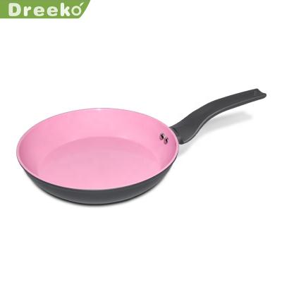 China 24cm New Popular Forged Non-Stick Sustainable Induction Aluminum Thick Bottom Frying Pan for sale