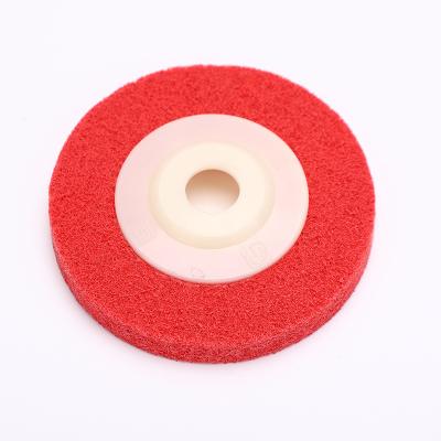 China Quality Wholesale 100mm Guaranteed Nylon Fiber Wheel POLISHING Portable Blue Nylon Disc for sale