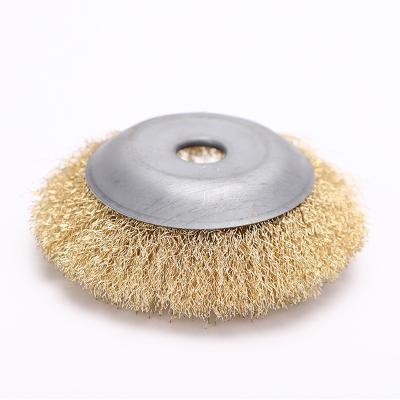 China Good Quality Wheel Abrasive Wire Drawing Wheel Stainless Steel Wire Disc POLISHING Buffing Brush for sale