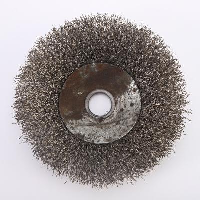 China Good Quality 125MM Abrasive Stainless Steel Wire Disc Mini Cleaning Wire Brushes POLISHING Brush for sale