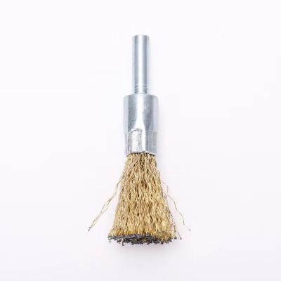 China 2022 New Arrival Wire Hair Brushes 0.748IN Stainless Steel Wire End POLISHING Brush For Grinder for sale