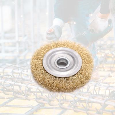 China Brass Cleaning Trade Assurance Brushes 16mm Shaft Durable Wire Clean Brush For Angle Grinder for sale