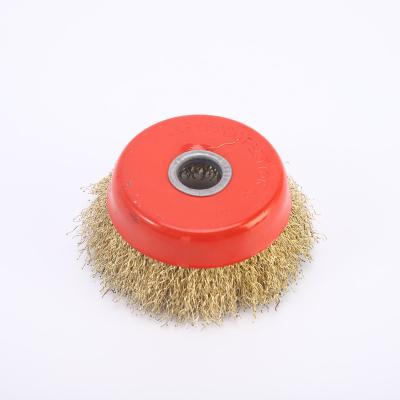 China Cleaning Factory Customized Features Carbon Steel Abrasive Twisted Cup Twist Wire Wheel Brush for sale